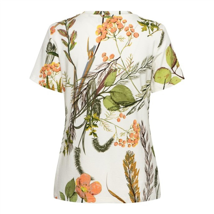 Andco Woman tshirt Vere Flower wit